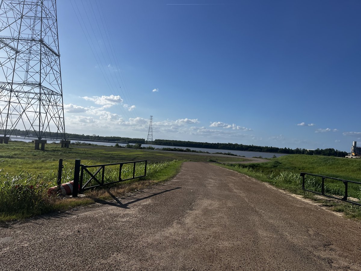 The road leading to Natchez-Adams County Port